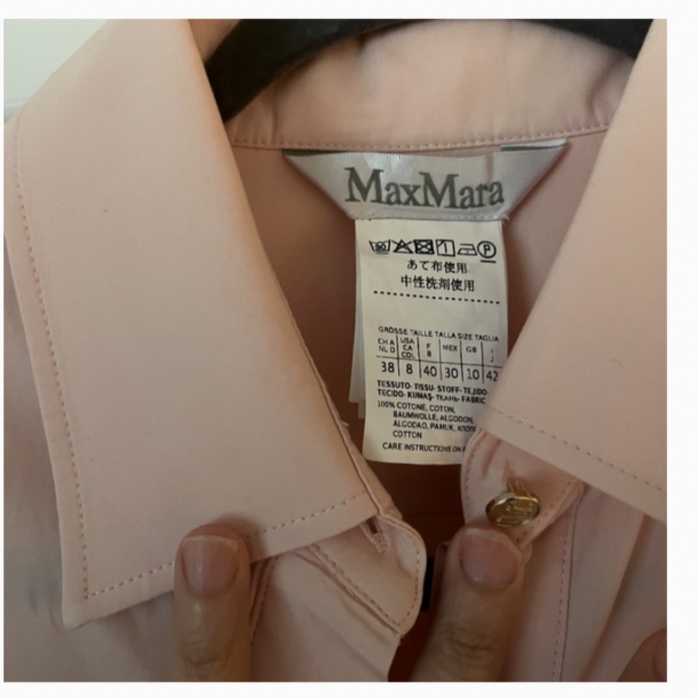 MaxMara Pale Pink Women's Dress Shirt